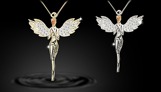 Guardian Angel Necklace With Crystals From Swarovski - 1, 2 or 3