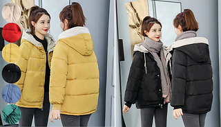 Warm Hooded Puffer Coat - 6 Colours & 6 Sizes