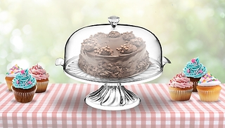 Large Cake Stand with Dome Lid