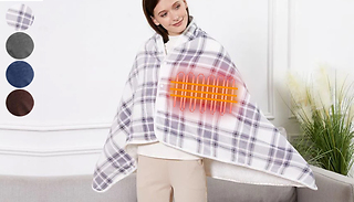 USB Heated Blanket Cape - 4 Colours