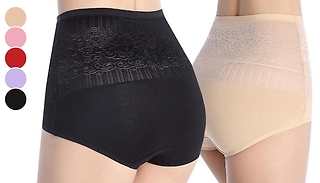6 or 12-Pack of High-Waisted Control Pants 