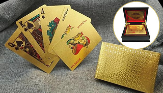 Gold-Plated Playing Cards With Presentation Box - 2 Styles