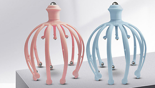 Claw Manual Silicone Head Massager - 2 Colours