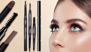 1 or 2-Pack of 3-in-1 Smooth Eyebrow Pens - 4 Colours