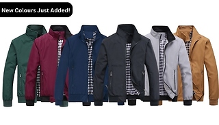 Men's Harrington Jacket - 7 Colours & 7 Sizes