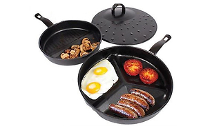 2 Non-Stick Mutli-Section Frying Pans