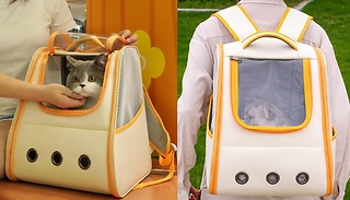 Pet Backpack Carrier with Transparent Window - 4 Colours 