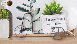 Wooden Garden Bicycle Flower Pot - 2 Sizes & 2 Colours