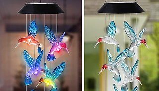 Colour Changing Solar-Powered Light-Up Wind Chime - 2 Colours
