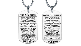 'To My Son' And 'To My Daughter' Necklace - 4 Designs