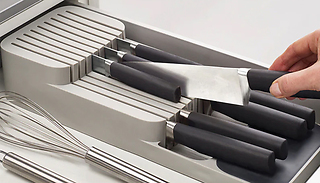 Kitchen Knives Drawer Organising Tray - 3 Colours