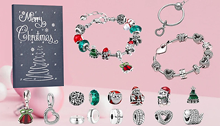 24- Day Jewellery Christmas Advent Calendar including Pandora Compatib ...
