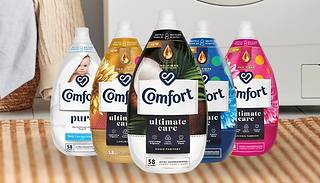 Comfort 870ml Ultimate Care Fabric Conditioner - 3 or 6 Pack and 5 Sce ...