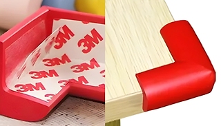 4, 8 or 20-Pack of Rubber Corner Protectors - 8 Colours!