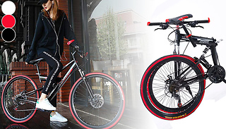 High Carbon Foldable Mountain Bike - 3 Colours