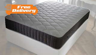 Grey Sprung Memory Foam Mattress - 7 Sizes