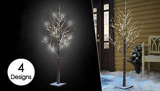 24 LED Snow-Covered Blossom Tree - 4 Options & 2 Sizes!