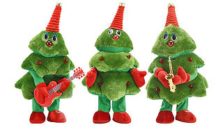 Singing and Dancing Christmas Tree Plush Toy - 3 Designs