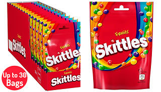 15 or 30 Packs of Skittles - Sharing Size 152g Each!