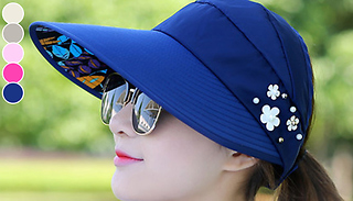 Folding Visor-Style Sun Hat - 6 Colours
