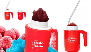 Slush Genie Instant Slushie Maker Cup & Spoon Set