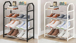 1 or 2 4-Tier Shoe Storage Racks - 2 Colours