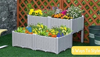 Outsunny 5-in-1 Versatile Layout Garden Planter Beds!