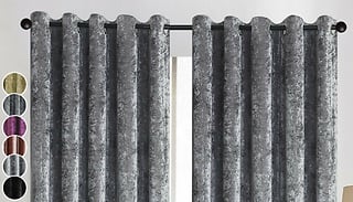 Luxury Crushed Velvet Blackout Curtains - 7 Sizes & 6 Colours