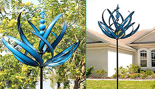 1, 2 or 3 Rotating Metal Garden Wind Sculptures
