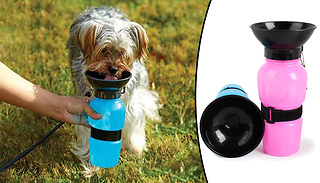 1 or 2 Leak-Proof Portable Dog Water Bottles - 2 Colours