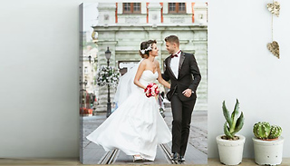 A4 Personalised Photo Canvas Frame