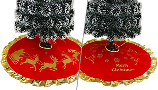 Christmas Tree Skirt with Gold Trim - 2 Designs
