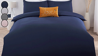 Super Soft Easycare Duvet Set - 4 Colours & 2 Sizes