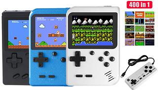 2-Player Retro Games Console with 400+ Games - 4 Colours