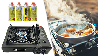Camping Stove with Optional Gas Canisters