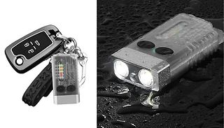 USB Rechargeable Keychain Flashlight - 2 Colours