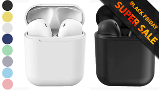 1, 2 or 4 Wireless Bluetooth-Compatible Earbuds - 8 Colours