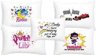 1 or 2 Pack Personalised Children's Illustrated Pillowcases - 5 Design ...