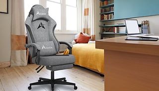Professional Fabric Gaming Chair with Footrest