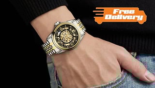 Hand Assembled Anthony James Limited Edition Men's Skeleton Watch