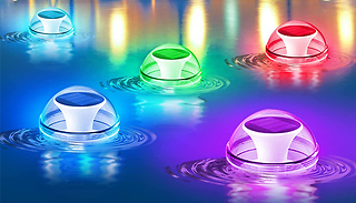 1 or 2 Solar Powered Colour Changing Floating Lights