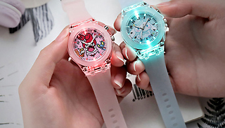 Children's Light-Up Silicone Watch - 3 Colours