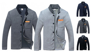 Men's Button Up Jacket - 4 Colours & 4 Sizes