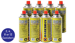 2, 4 ,8 or 12 Butane Gas Canisters