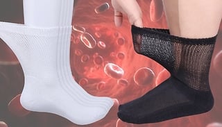 5 Pairs of Bamboo Blood Circulation Socks - 2 Colours!