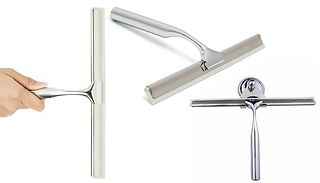 Stainless Steel Shower Squeegee - 1 or 2-Pack 