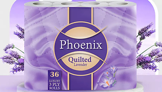 Phoenix Quilted Lavender-Scent Toilet Paper - 12 or 60-Pack