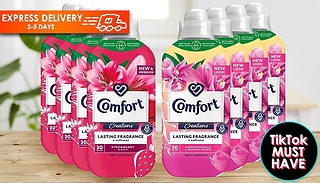 4 to 12-Pack of Comfort Creations Fabric Conditioner 900ml - 2 Scents