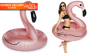 Rose Gold Flamingo Pool Float