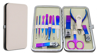 Rainbow Manicure & Pedicure Nail Grooming Kit - 7, 10 or 12 Piece